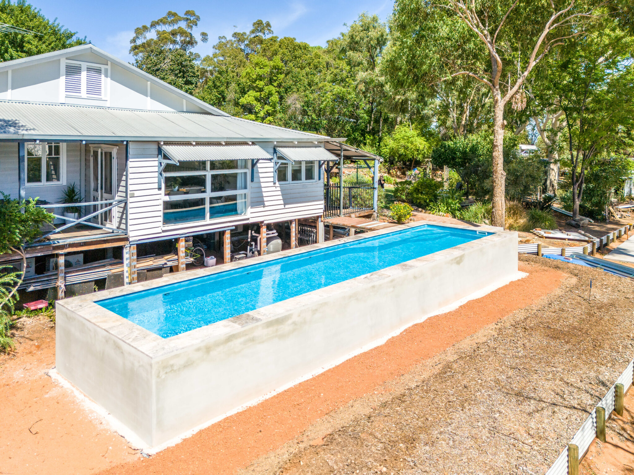 Vinyl lined Lap pool Gold (2)